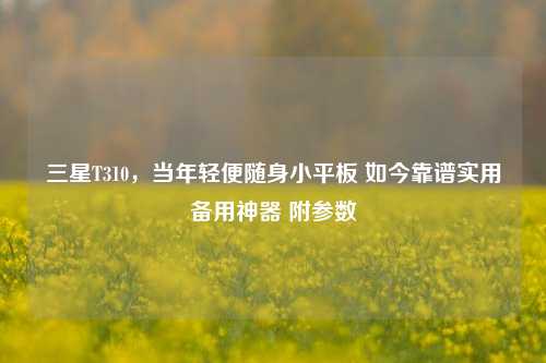 详细阅读:三星T310,当年轻便随身小平板 如今靠谱实用备用神器 附参数 三星T310,当年轻便随身小平板 如今靠谱实用备用神器 附参数