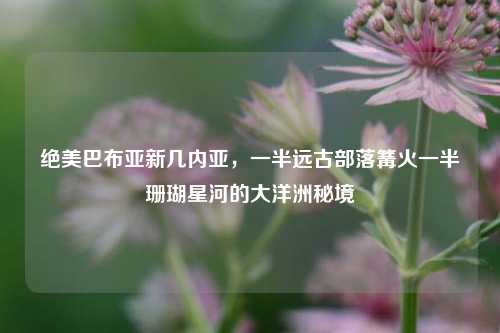绝美巴布亚新几内亚,一半远古部落篝火一半珊瑚星河的大洋洲秘境