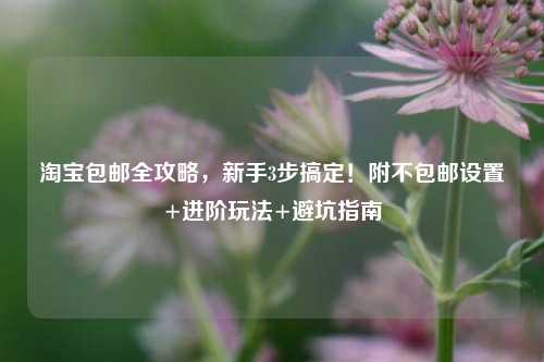 淘宝包邮全攻略,新手3步搞定!附不包邮设置+进阶玩法+避坑指南