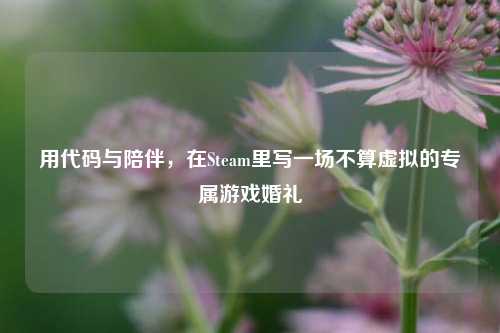用代码与陪伴,在Steam里写一场不算虚拟的专属游戏婚礼