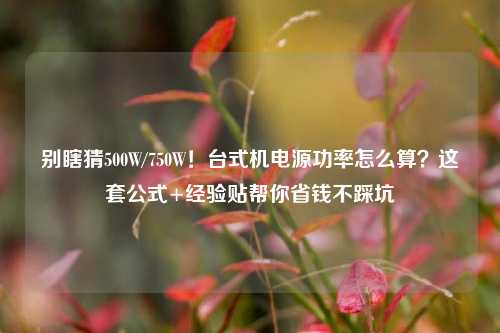 别瞎猜500W/750W!台式机电源功率怎么算?这套公式+经验贴帮你省钱不踩坑