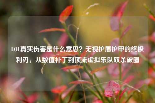 LOL真实伤害是什么意思?无视护盾护甲的终极利刃,从数值补丁到顶流虚拟乐队双杀破圈
