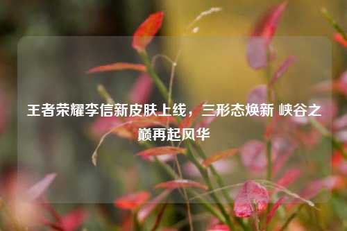 王者荣耀李信新皮肤上线，三形态焕新 峡谷之巅再起风华