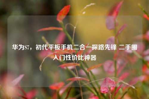 华为S7,初代平板手机二合一探路先锋 二手圈入门性价比神器