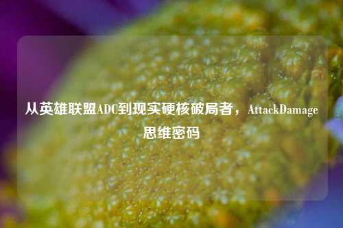 从英雄联盟ADC到现实硬核破局者,AttackDamage思维密码