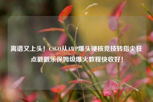 离谱又上头！CSGO从AWP爆头硬核竞技转指尖狂点戳戳乐保姆级爆火教程快收好！