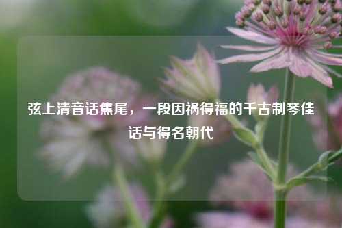 弦上清音话焦尾,一段因祸得福的千古制琴佳话与得名朝代