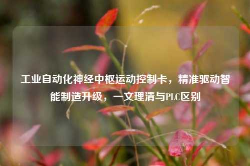 工业自动化神经中枢运动控制卡，精准驱动智能制造升级，一文理清与PLC区别