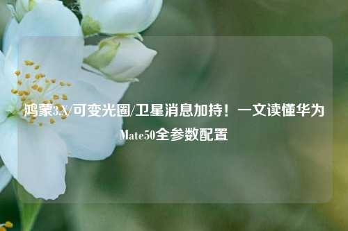 鸿蒙3.X/可变光圈/卫星消息加持!一文读懂华为Mate50全参数配置