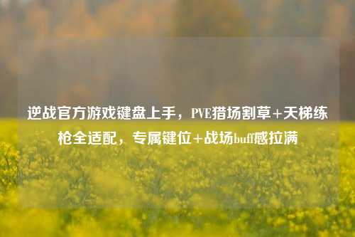 逆战官方游戏键盘上手,PVE猎场割草+天梯练枪全适配,专属键位+战场buff感拉满