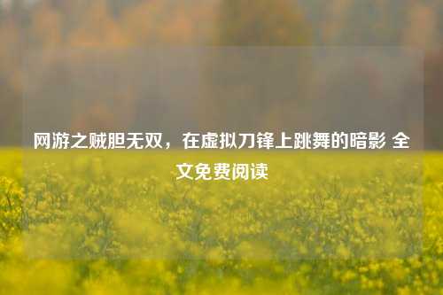 网游之贼胆无双,在虚拟刀锋上跳舞的暗影 全文免费阅读