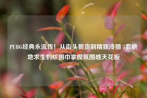 PUBG经典永流传！从街头狠货到精致冷猎 5套绝地求生豹纹围巾拿捏氛围感天花板