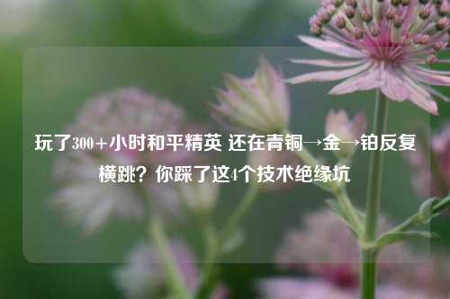 玩了300+小时和平精英 还在青铜→金→铂反复横跳?你踩了这4个技术绝缘坑
