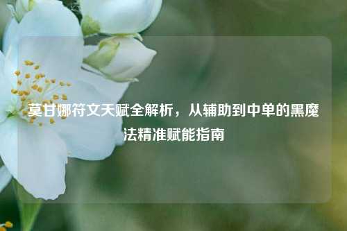 莫甘娜符文天赋全解析,从辅助到中单的黑魔法精准赋能指南