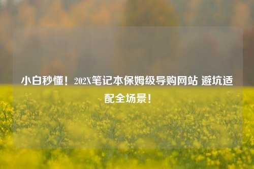 小白秒懂！202X笔记本保姆级导购网站 避坑适配全场景！