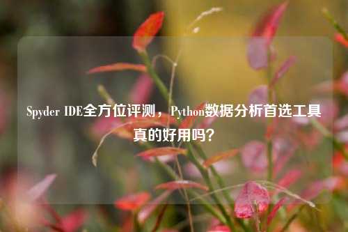 Spyder IDE全方位评测,Python数据分析首选工具真的好用吗?
