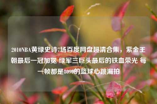 2010NBA黄绿史诗7场百度网盘超清合集，紫金王朝最后一冠加冕 绿军三巨头最后的铁血荣光 每一帧都是8090的篮球心跳漏拍