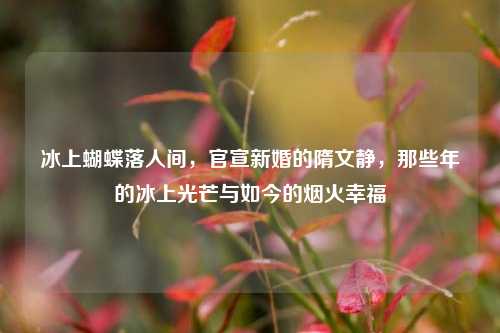 冰上蝴蝶落人间,官宣新婚的隋文静,那些年的冰上光芒与如今的烟火幸福