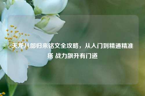 天龙八部归来铭文全攻略,从入门到精通精准搭 战力飙升有门道