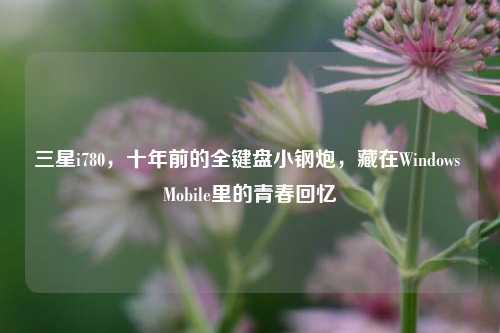 三星i780，十年前的全键盘小钢炮，藏在Windows Mobile里的青春回忆