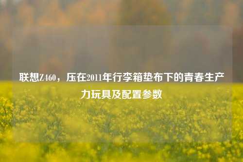 联想Z460，压在2011年行李箱垫布下的青春生产力玩具及配置参数