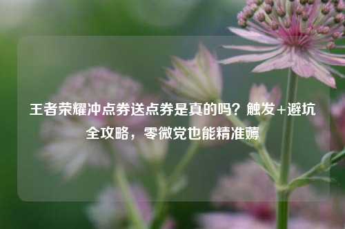 王者荣耀冲点券送点券是真的吗?触发+避坑全攻略,零微党也能精准薅