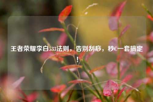 王者荣耀李白533法则,告别刮痧,秒C一套搞定!