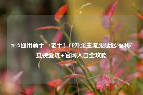 202X通用新手→老手!CF外服主流服延迟/福利/安装避坑+官网入口全攻略