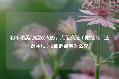 和平精英仙鹤双攻略,点位换法(附技巧+注意事项)&仙鹤点券怎么兑