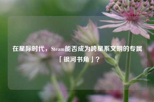 在星际时代,Steam能否成为跨星系文明的专属「银河书角」?