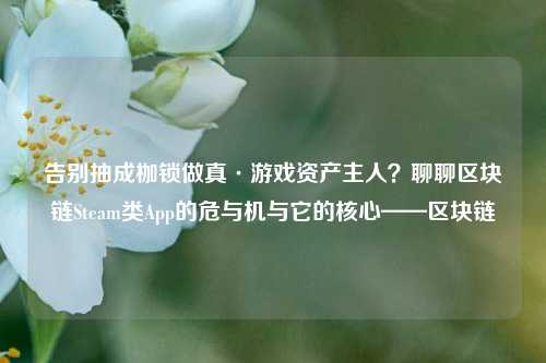 告别抽成枷锁做真·游戏资产主人?聊聊区块链Steam类App的危与机与它的核心——区块链