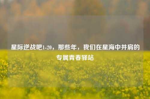 星际逆战吧1-20,那些年,我们在星海中并肩的专属青春驿站