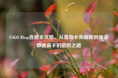 CSGO Bhop连跳全攻略,从落地卡壳萌新到身法飘逸高手的进阶之路