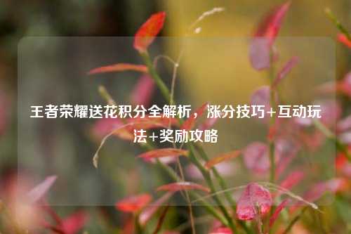 王者荣耀送花积分全解析,涨分技巧+互动玩法+奖励攻略