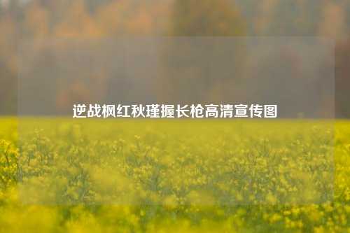 逆战枫红秋瑾握长枪高清宣传图