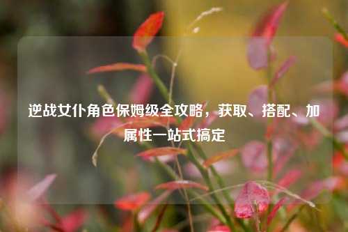 逆战女仆角色保姆级全攻略，获取、搭配、加属性一站式搞定