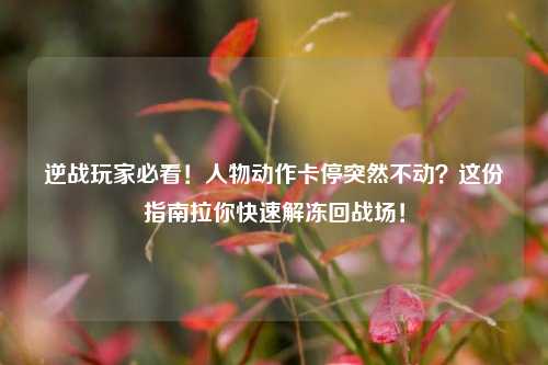 逆战玩家必看！人物动作卡停突然不动？这份指南拉你快速解冻回战场！