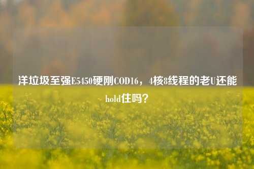洋垃圾至强E5450硬刚COD16，4核8线程的老U还能hold住吗？