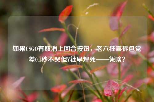 如果CSGO有取消上回合按钮，老六狂喜拆包党差0.1秒不哭但V社早焊死——凭啥？