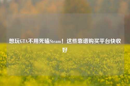 想玩GTA不用死磕Steam!这些靠谱购买平台快收好