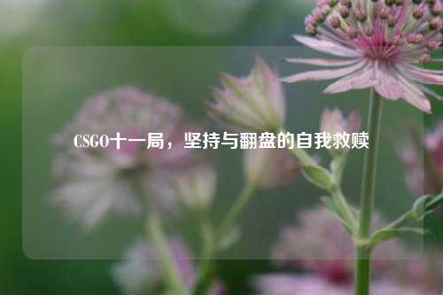CSGO十一局,坚持与翻盘的自我救赎