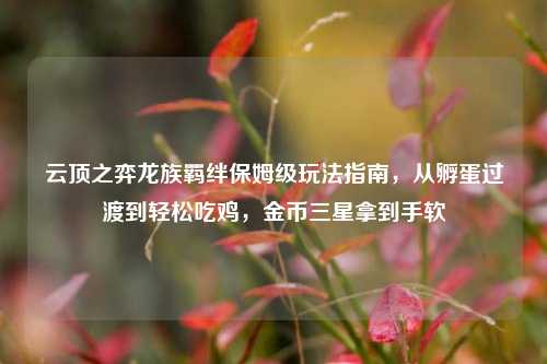 云顶之弈龙族羁绊保姆级玩法指南,从孵蛋过渡到轻松吃鸡,金币三星拿到手软