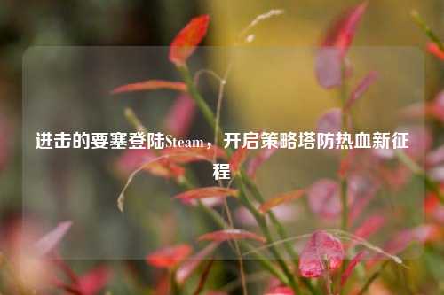 进击的要塞登陆Steam,开启策略塔防热血新征程