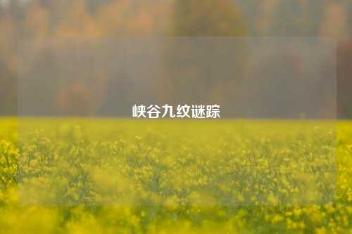 峡谷九纹谜踪