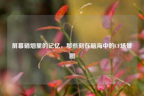屏幕硝烟里的记忆，那些刻在脑海中的CF场景图