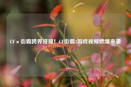 CF×街霸跨界碰撞！CF街霸3游戏视频燃爆来袭