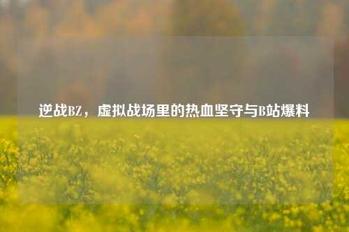 逆战BZ，虚拟战场里的热血坚守与B站爆料