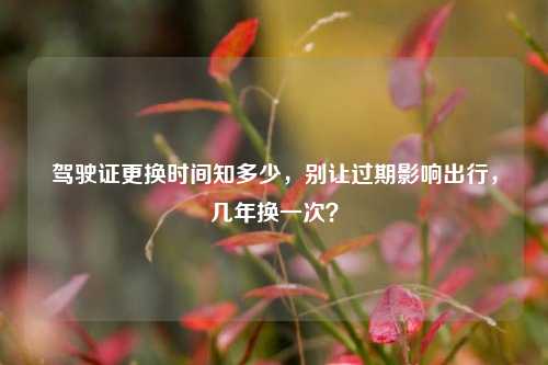 驾驶证更换时间知多少，别让过期影响出行，几年换一次？