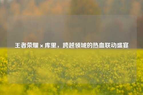 王者荣耀×库里，跨越领域的热血联动盛宴