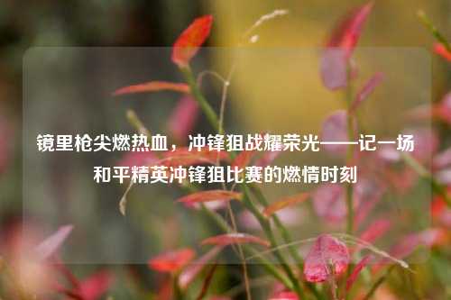 镜里枪尖燃热血，冲锋狙战耀荣光——记一场和平精英冲锋狙比赛的燃情时刻